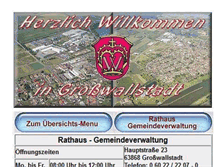 Tablet Screenshot of grosswallstadt.de